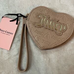 New!! Juicy Couture cafe upgrade u heart zip around
